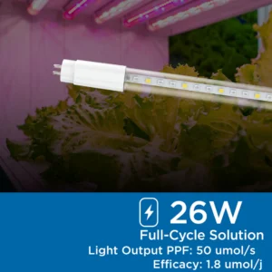 Alternative view of Virigrow 4-Foot T5 Type-A Double-Ended LED Grow Bulb Tube
